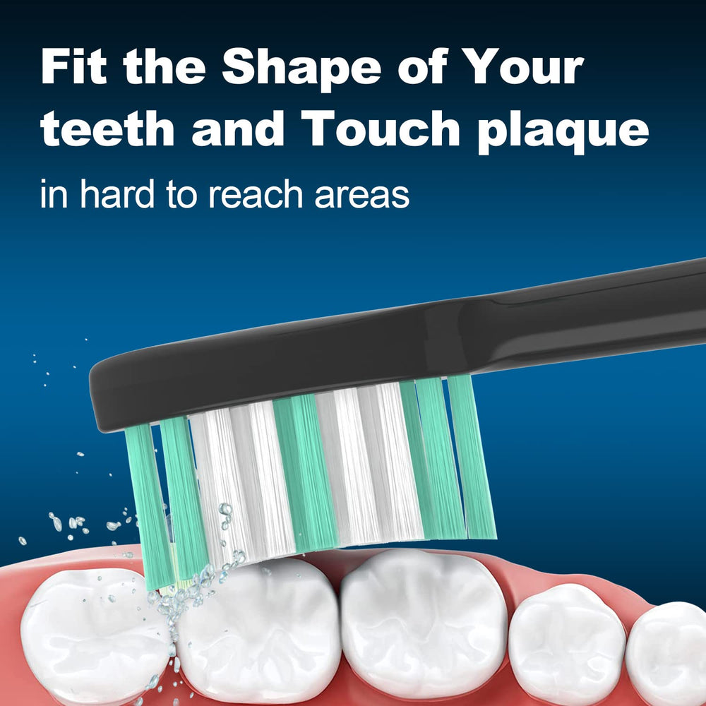 XIAOHEAD replacement toothbrush head compatible with AquaSonic Black Series Pro