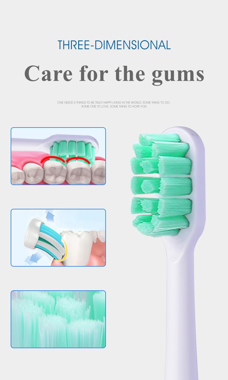 Durable and long-lasting replacement heads for Xiaomi sonic toothbrush