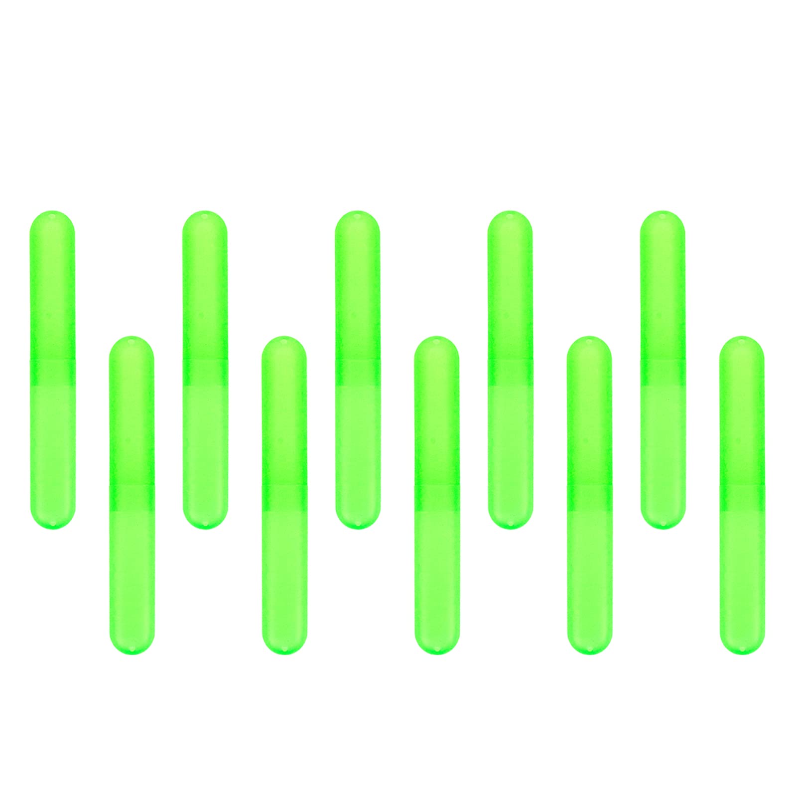 Xiaoyztan 10-piece travel toothbrush case in matte translucent green