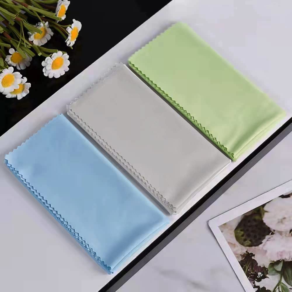 Eight-pack 12x12 inch cleaning cloths in carry-ready packaging