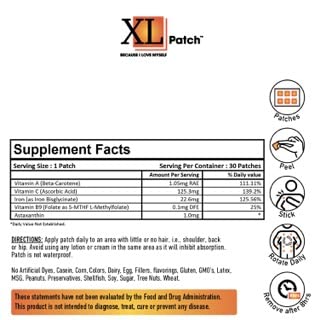 Close-up of XLPATCH Iron Plus Topical Patch