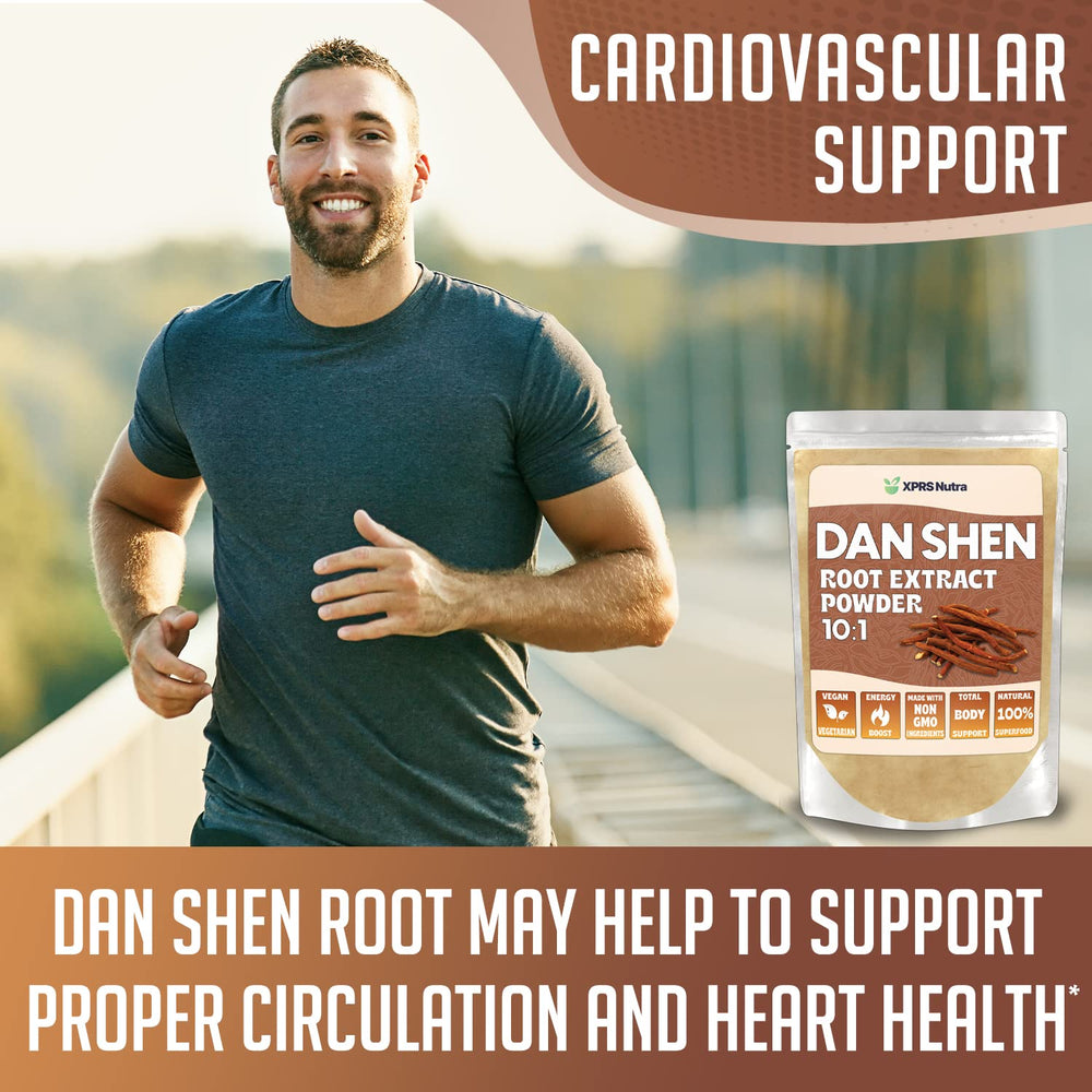 Dan Shen root extract packaging and label