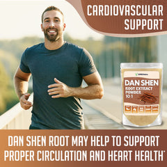 Dan Shen root extract packaging and label