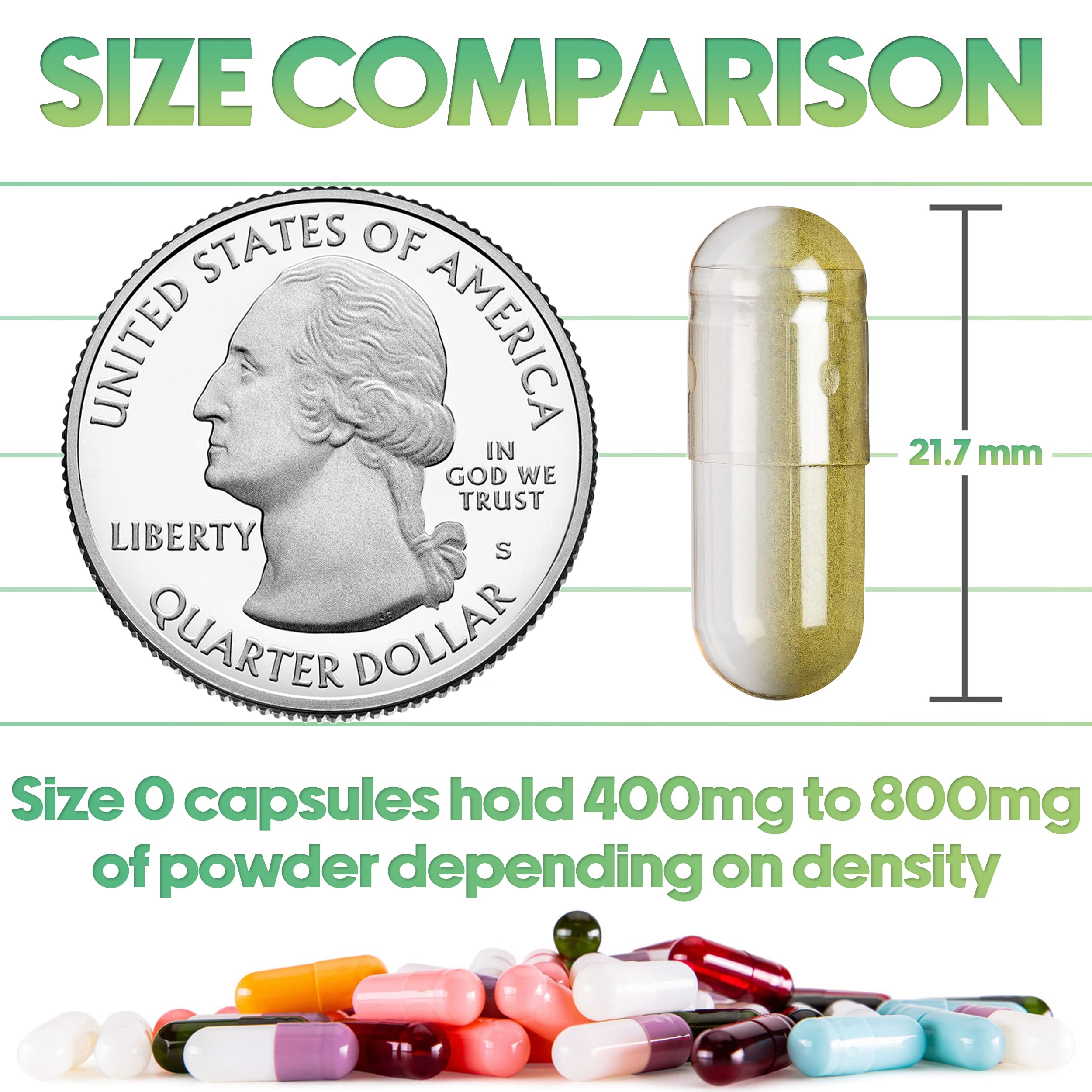 100-count size 0 empty capsules for DIY filling