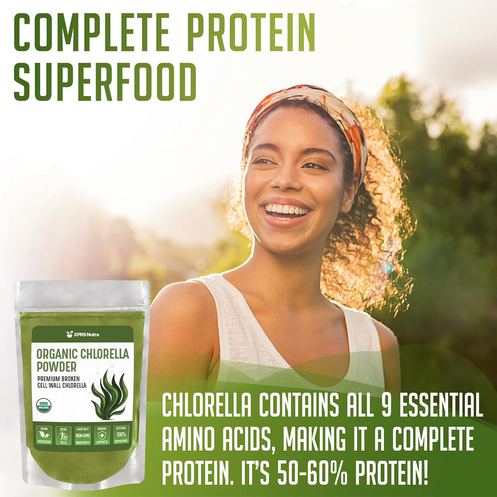 Chlorella powder broken cell wall - 16 oz bag (image 2)