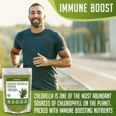 XPRS Nutra organic chlorella powder 8 oz tub packaging