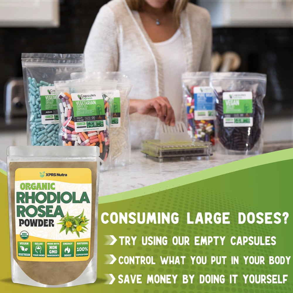 Fine Rhodiola Rosea powder texture