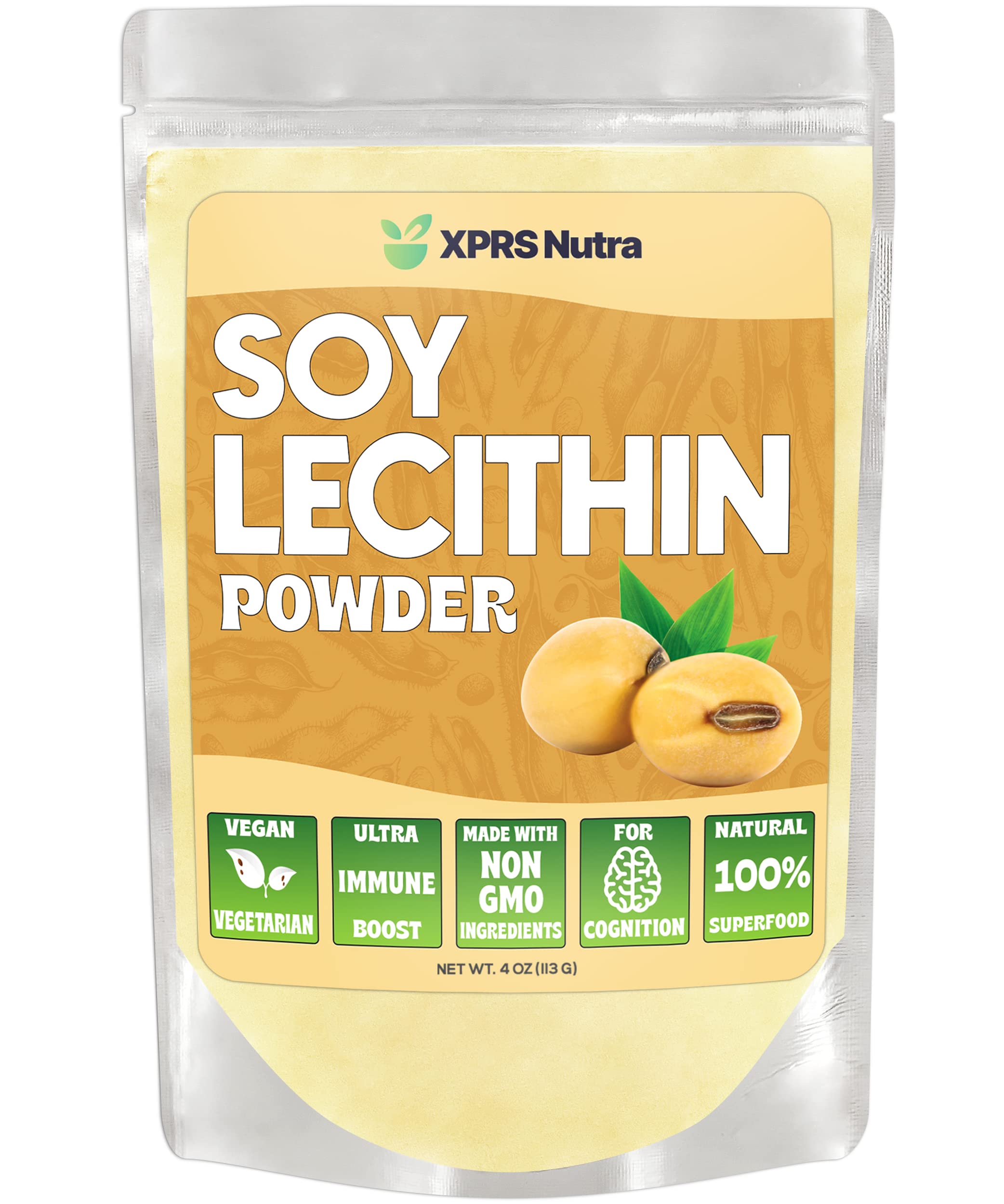 XPRS Nutra Soy Lecithin Powder 4 oz bottle