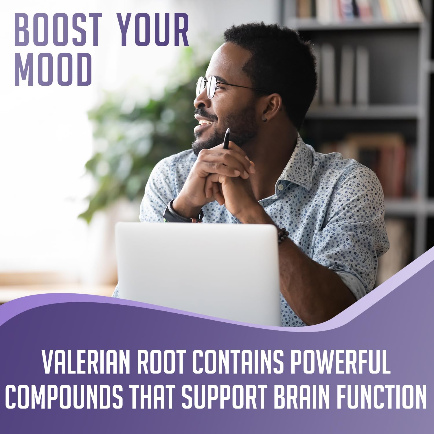 Measuring scoop with valerian root powder 4:1