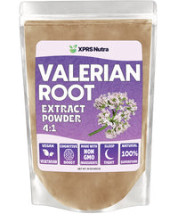 Front view of XPRS Nutra Valerian Root Extract Powder 4:1 bottle