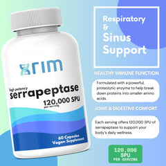Enteric-coated Serrapeptase capsules