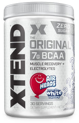 Xtend AirHeads Candy BCAA bottle pour shows sugar-free recovery support on the go.