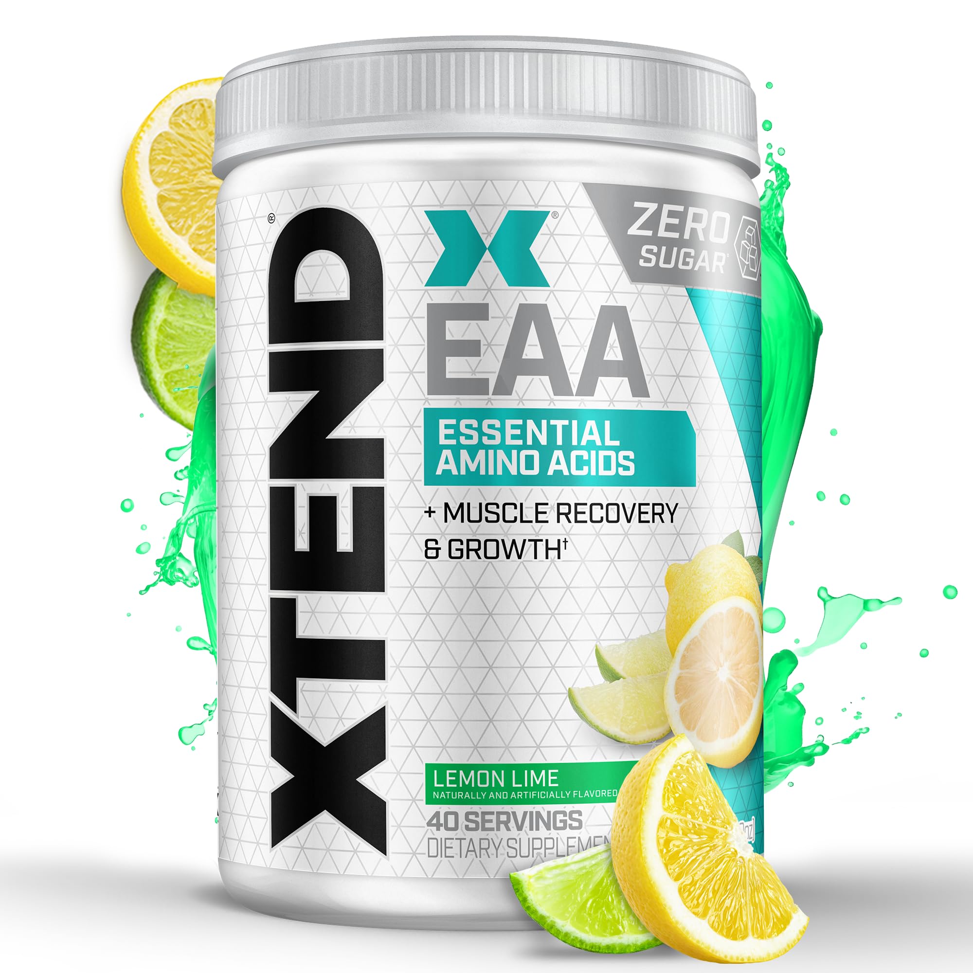 XTEND EAA + BCAA powder Lemon Lime 40 servings canister