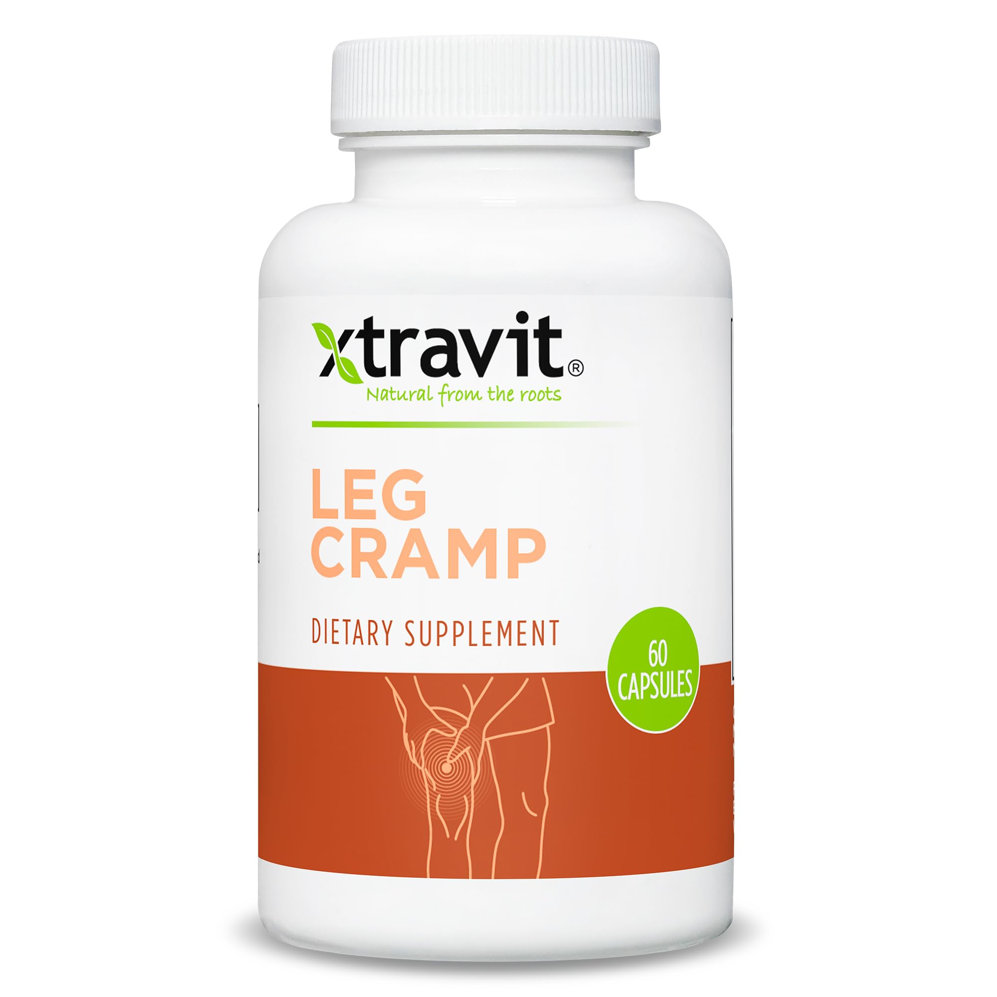 Xtravit Leg Cramp Supplement bottle with capsules