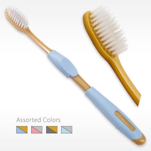 Tapered oval brush head with 46 tufts