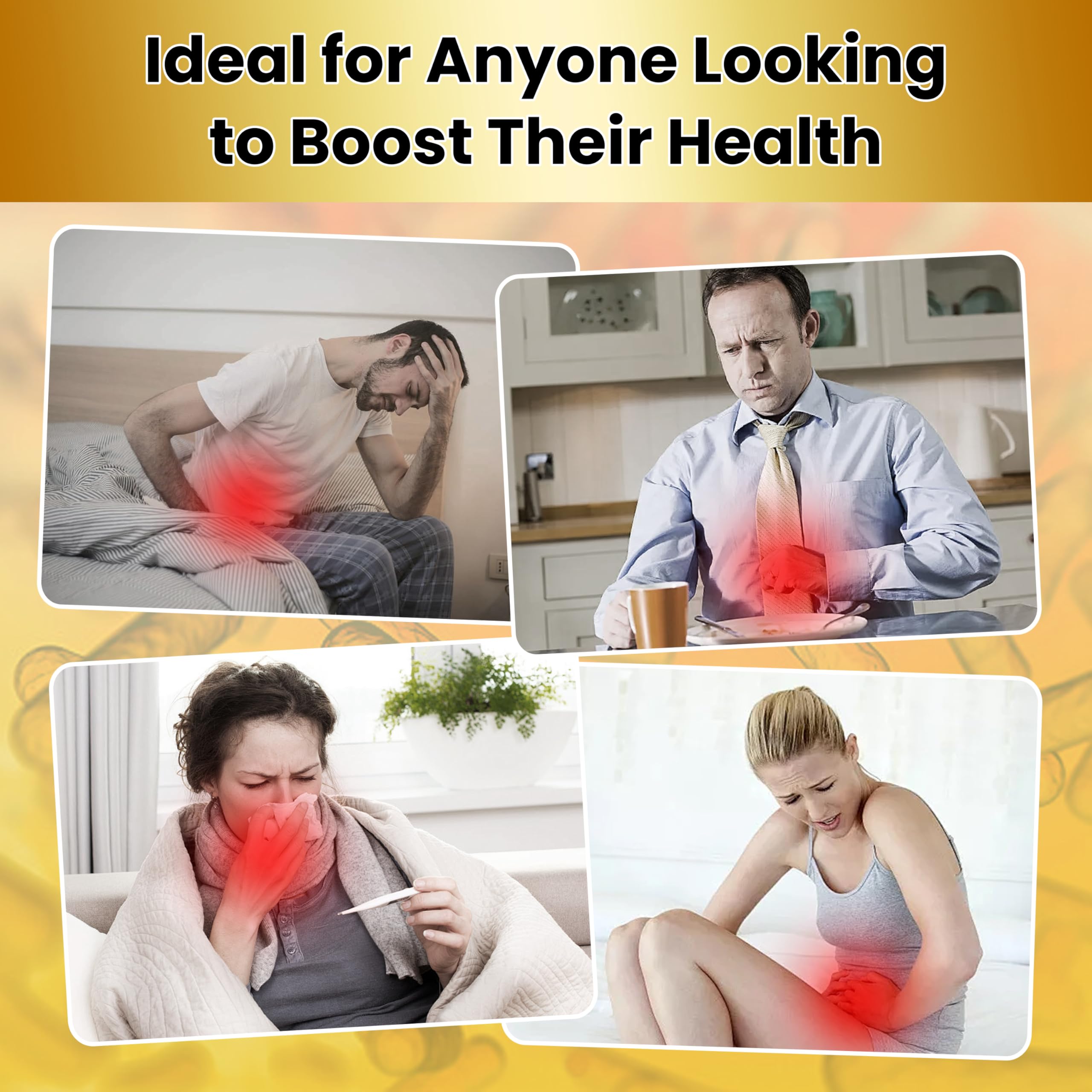 Xucivik Advanced Candida Cleanse use-scene shows daily routine with a glass of water.