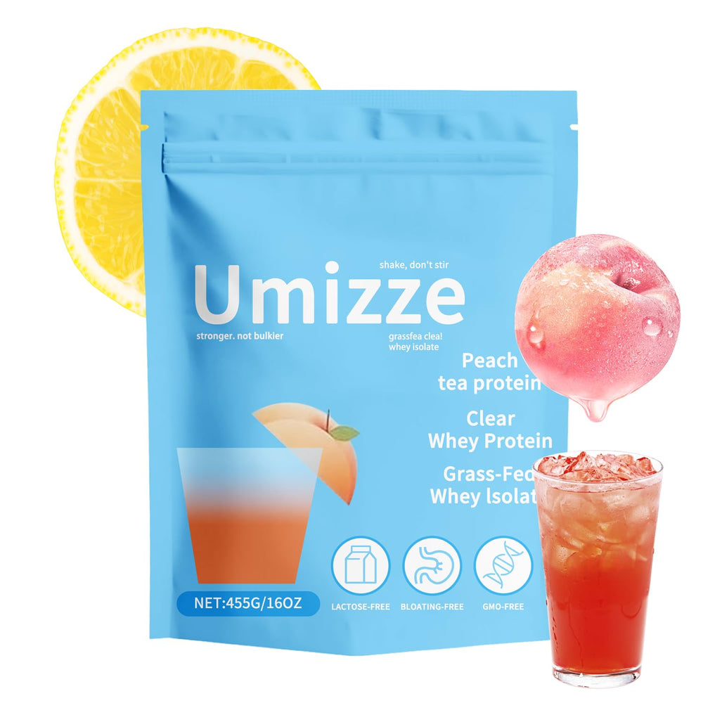 XUHUIT Peach Tea Clear Whey Isolate bottle front view