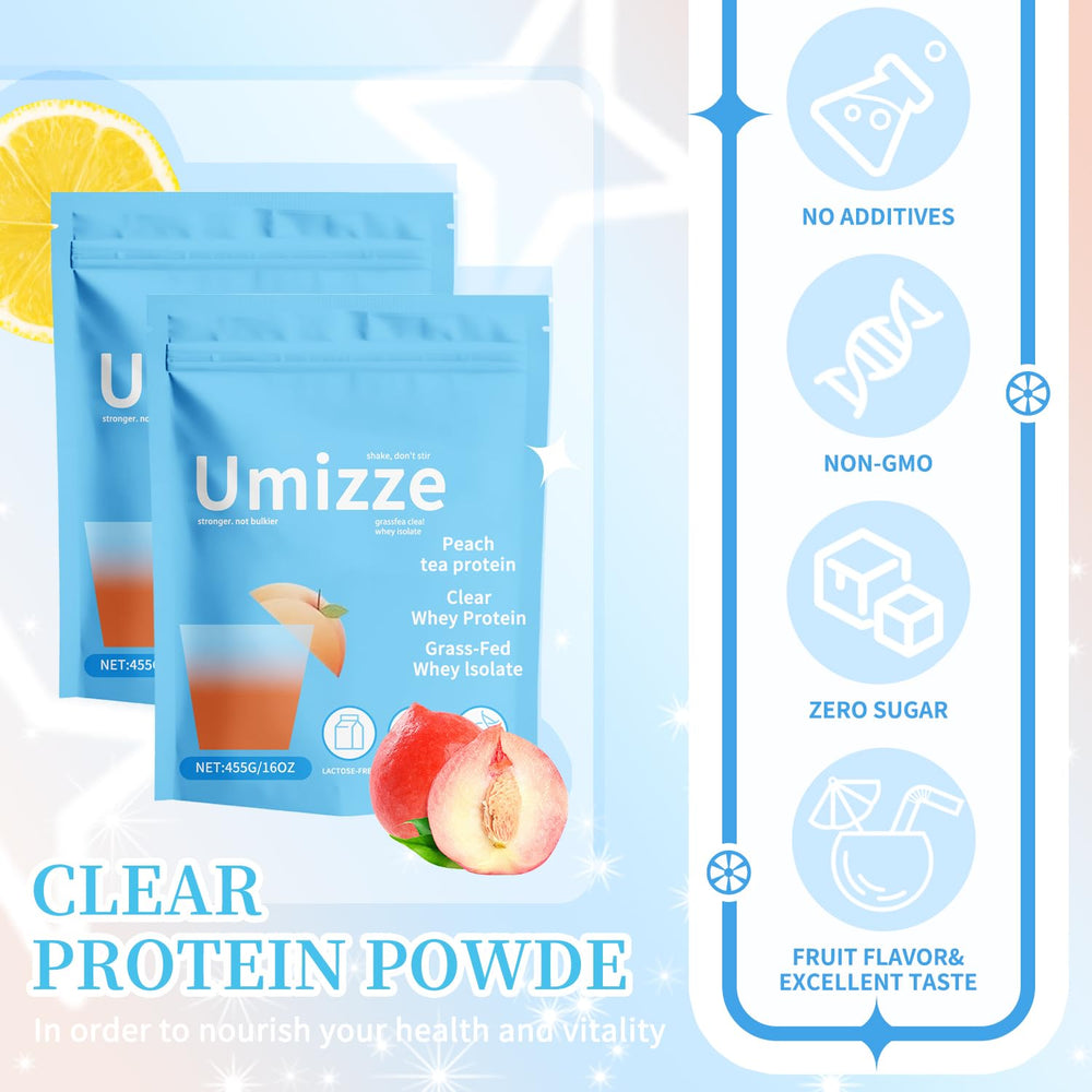 Prepared peach tea shake using XUHUIT Clear Whey Isolate