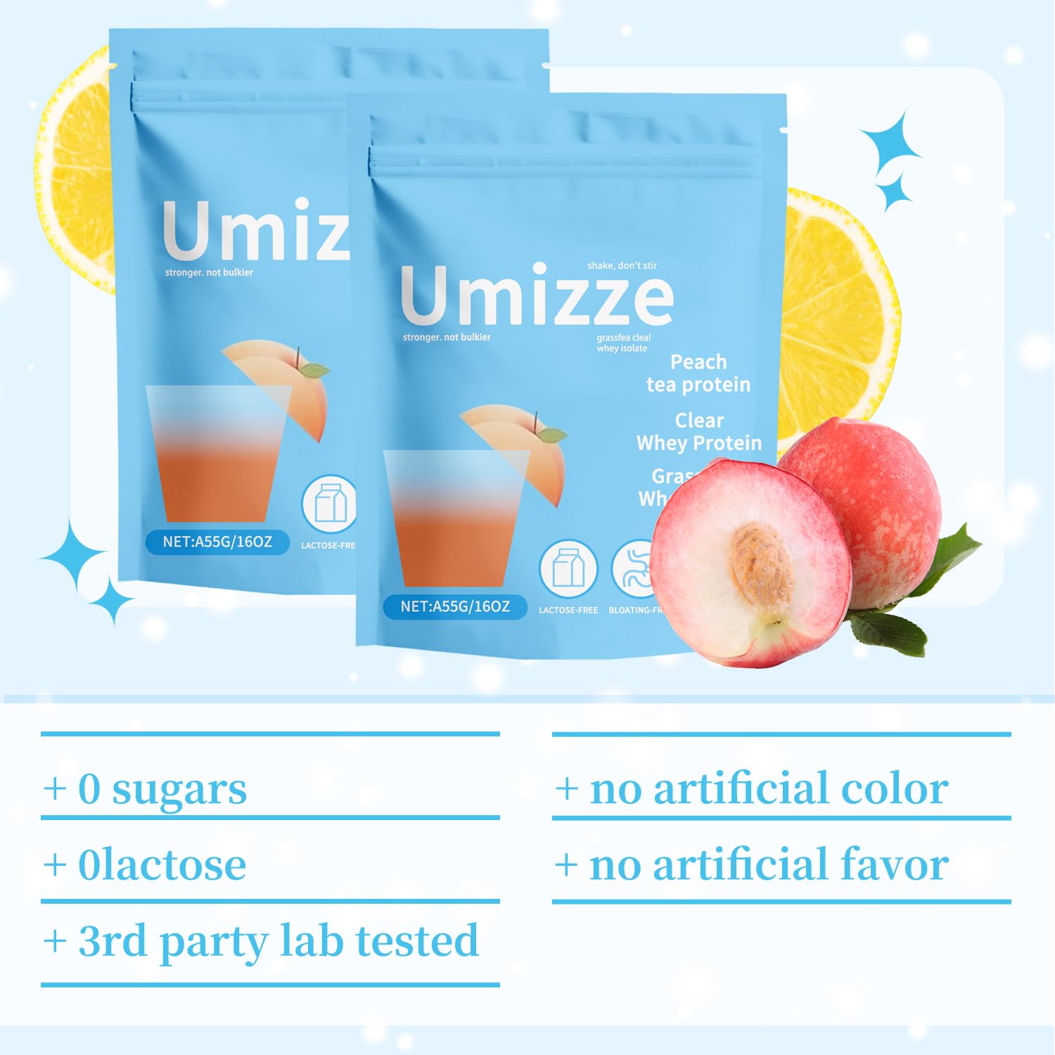 Nutritional information on XUHUIT protein powder