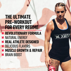 Xwerks Ignite powder scoop closeup highlights convenient dosing for workouts