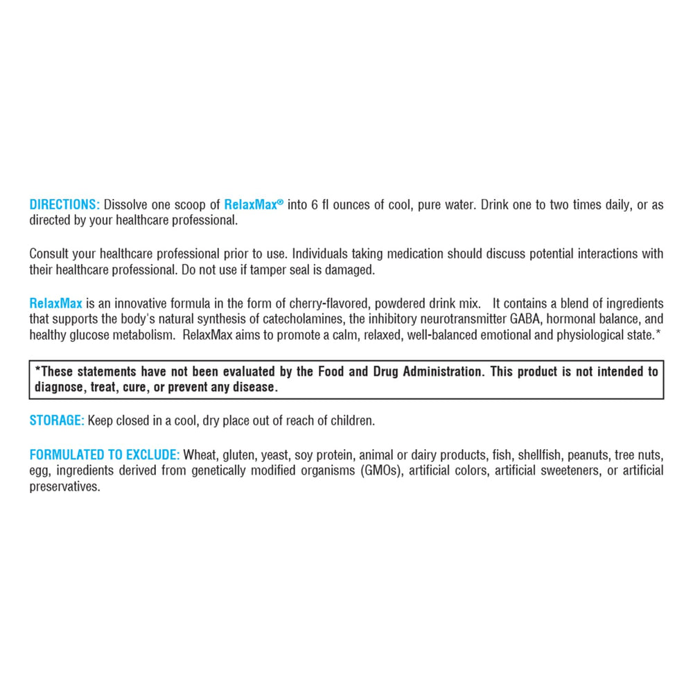 RelaxMax magnesium malate powder canister on countertop