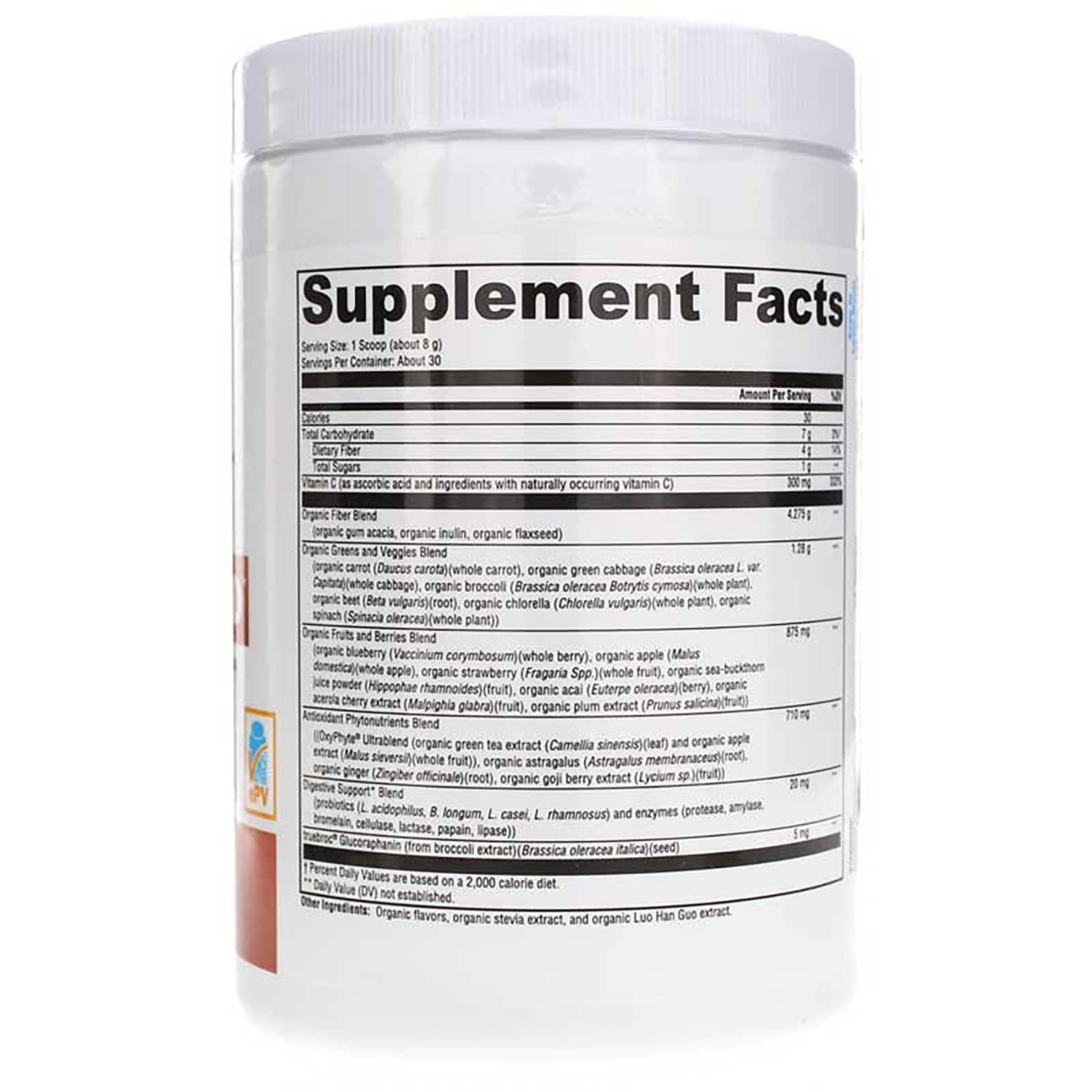 Close-up of TrueBroc broccoli seed detox feature on packaging