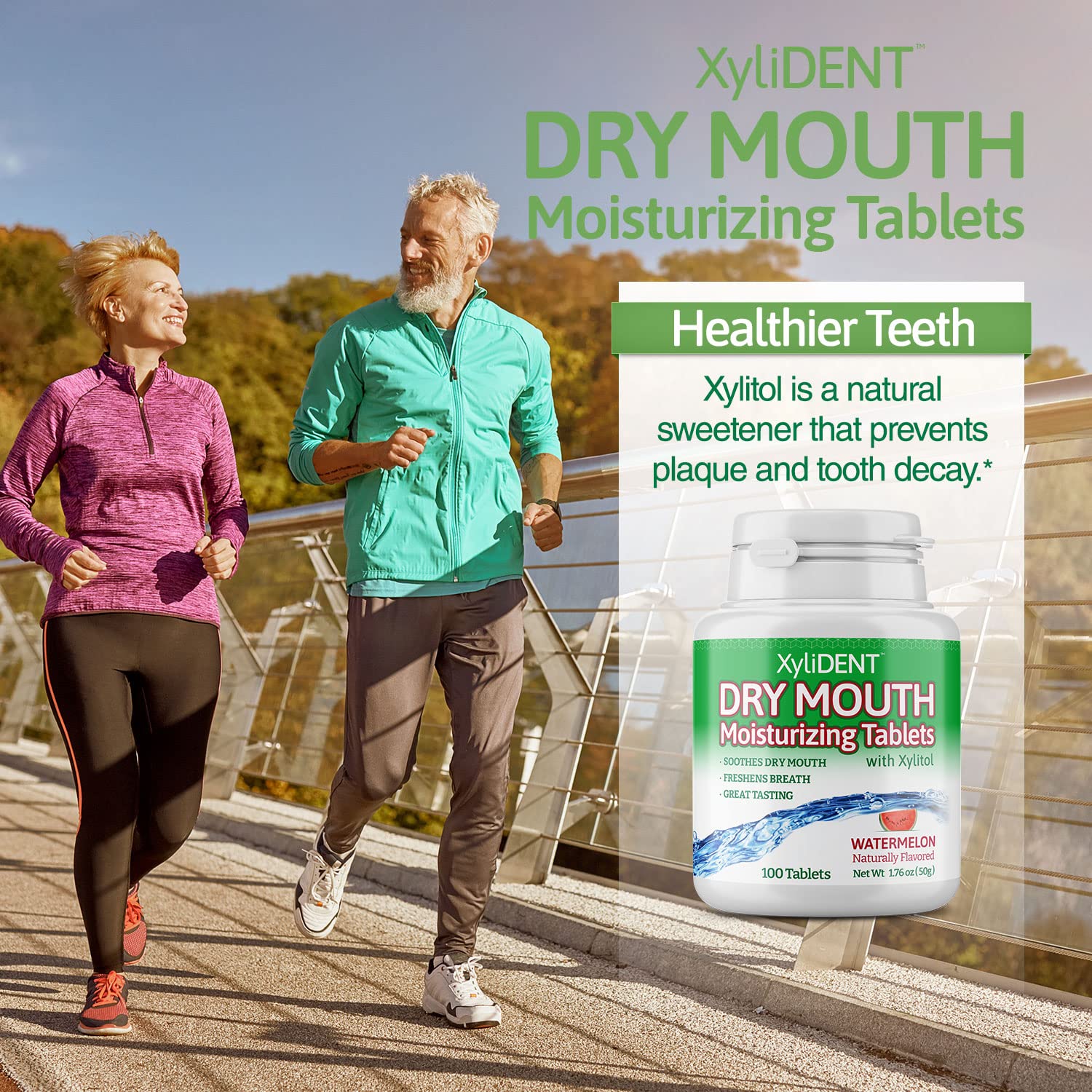 XyliDENT dry mouth tablets peppermint flavor