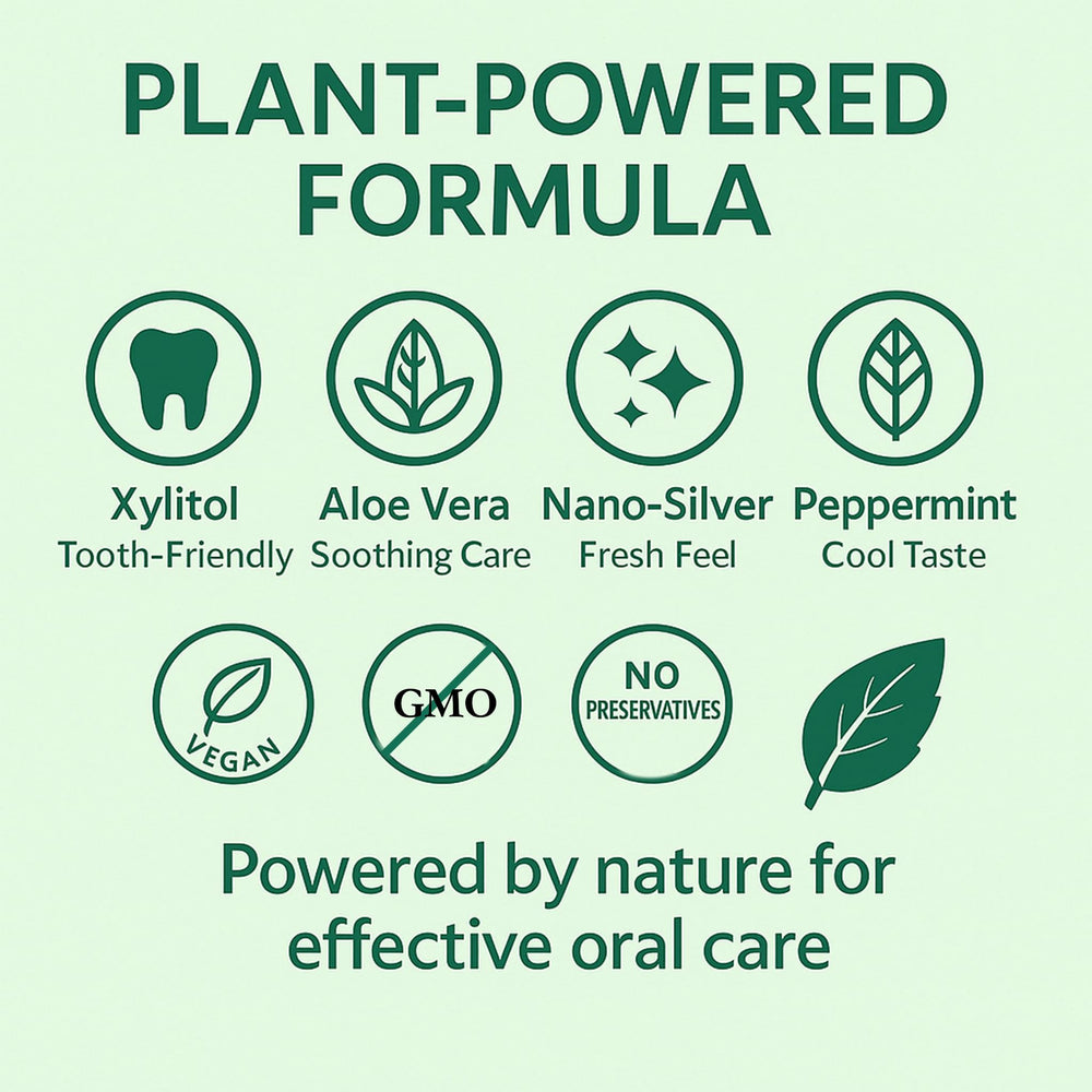 Xylitol graphic illustrating sweetness and dental benefits