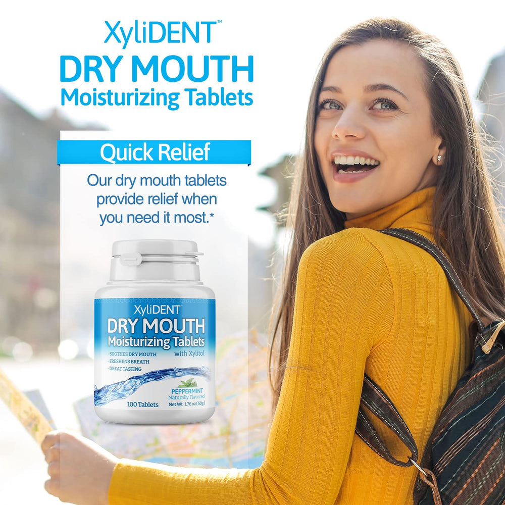 XyliDENT pack of 2 with tablets on display