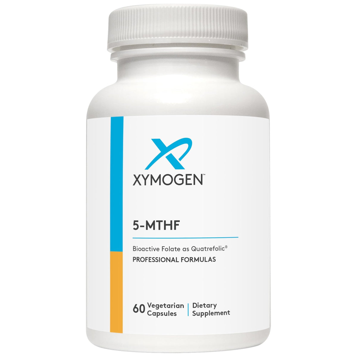 XYMOGEN 5 MTHF bottle containing 60 capsules