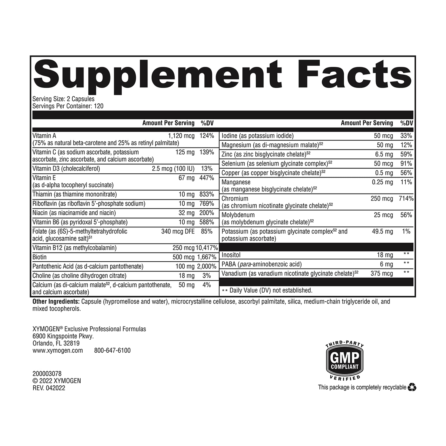 Packaging emphasizing gluten, dairy, GMOs and allergen-free formulation