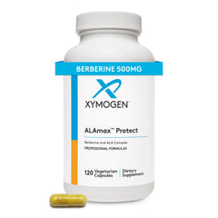 Bottle of XYMOGEN ALAmax Protect with 120 capsules