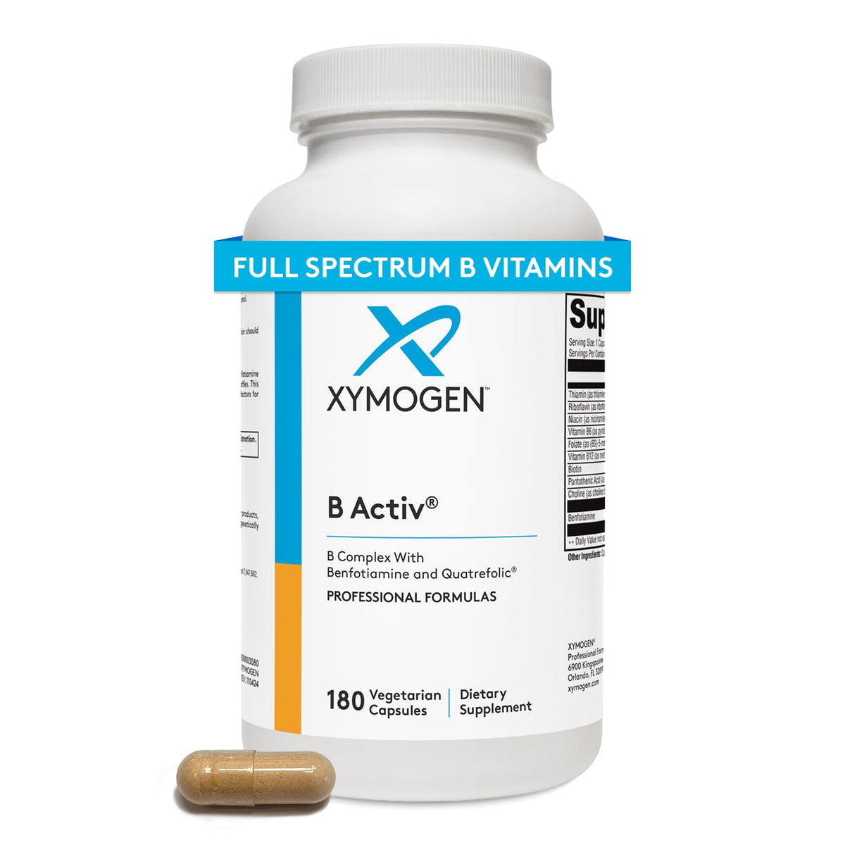 XYMOGEN B Activ Vitamin B Complex bottle front view