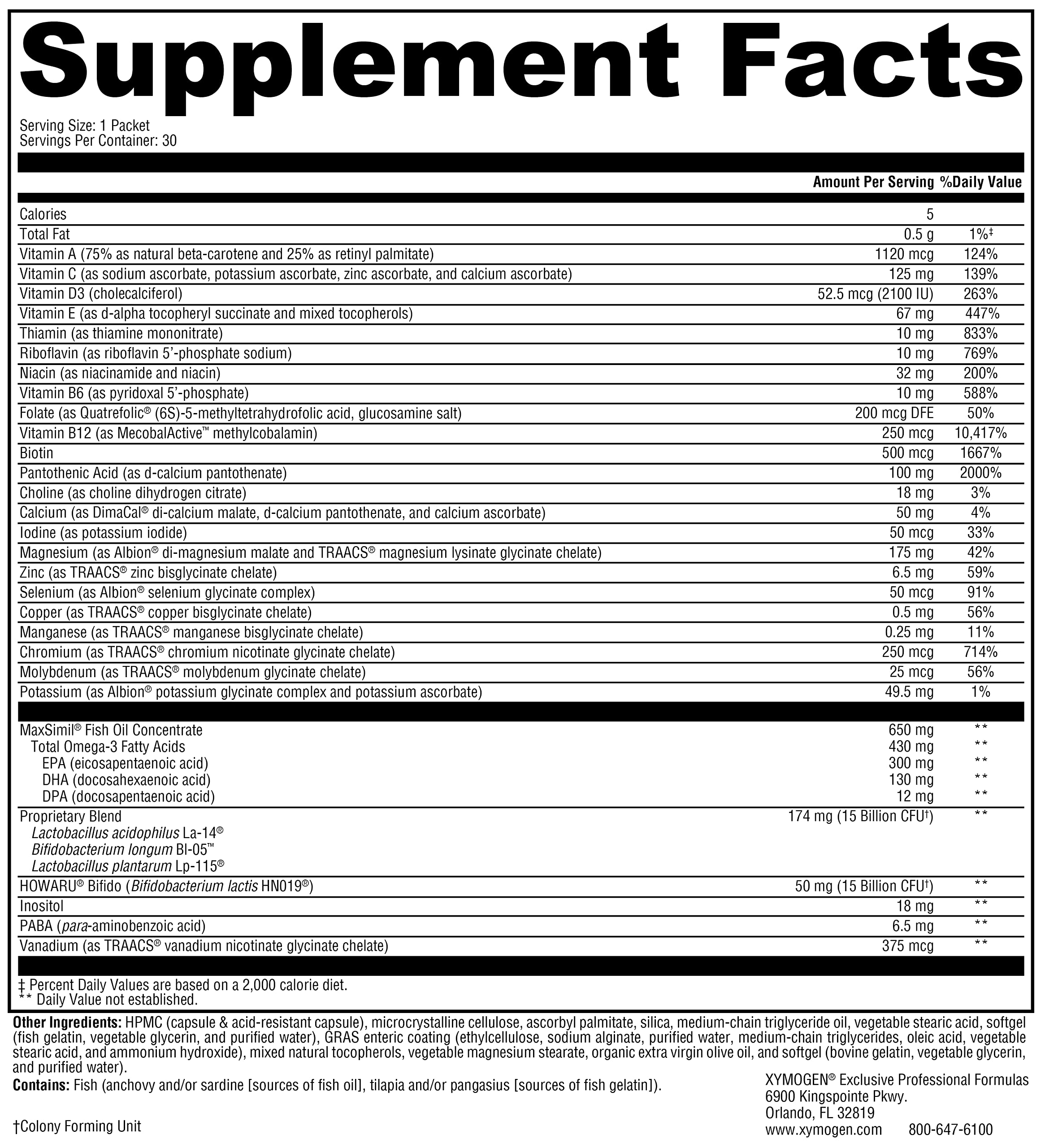 Vitamin D3 2000 IU included in Foundation Essentials