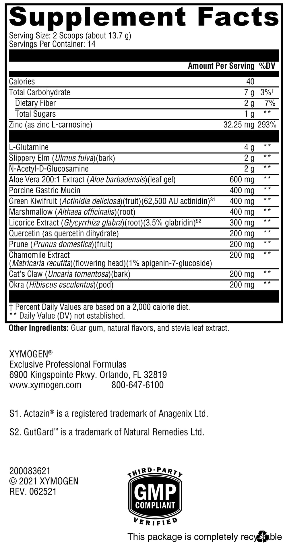 Close-up of GI Balance Powder powder texture
