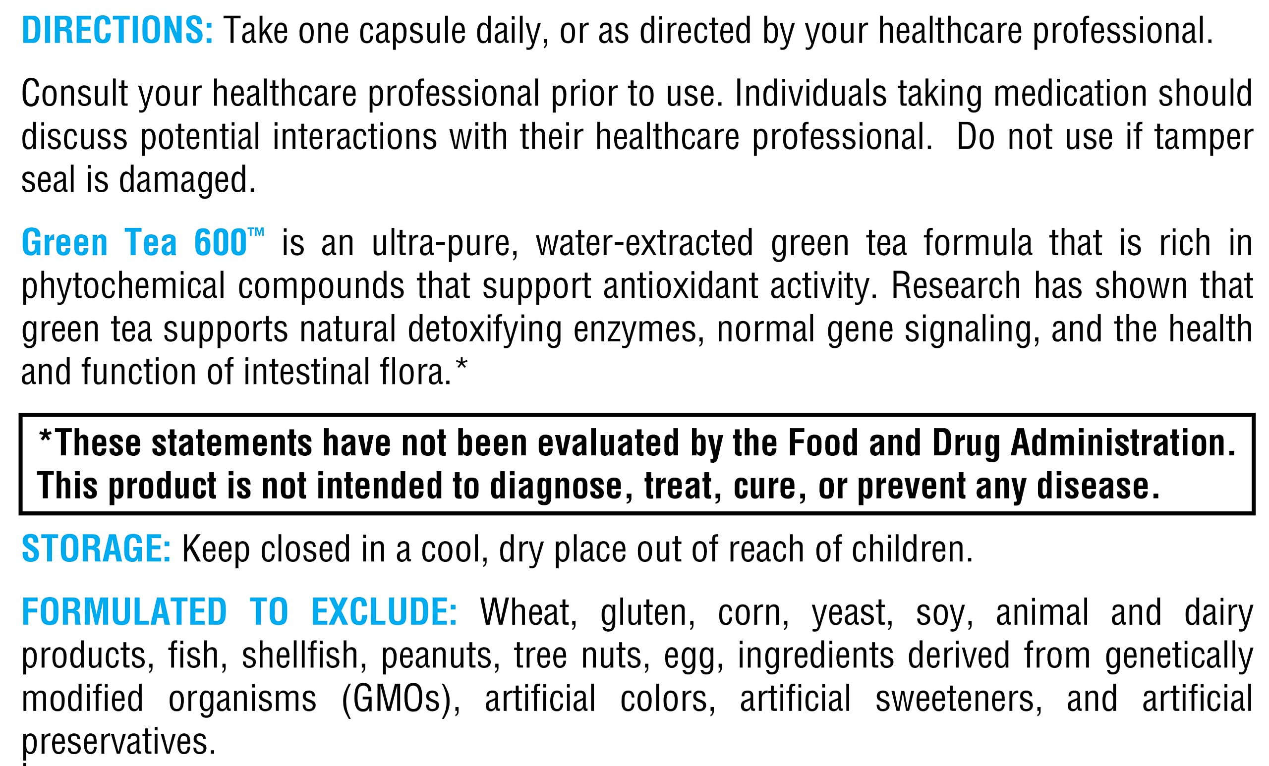 Gluten-free and vegan icons for XYMOGEN Green Tea 600