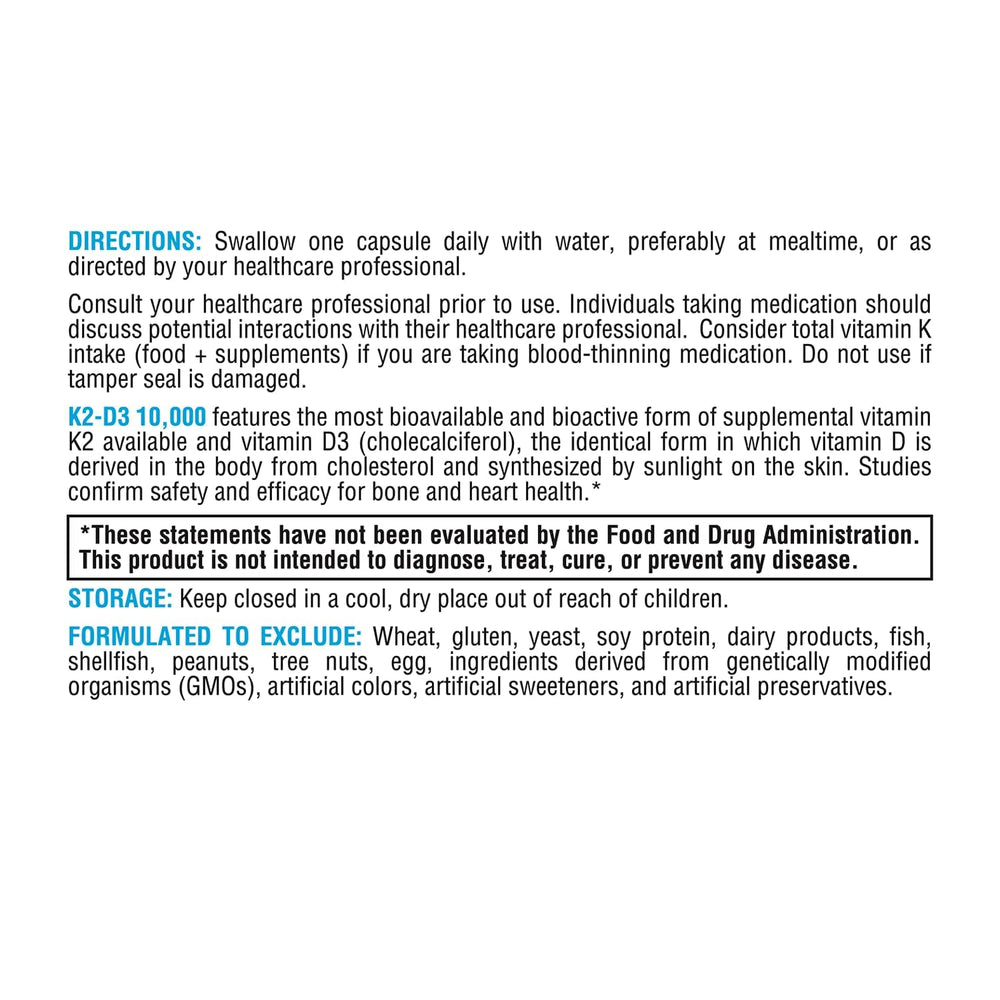 Allergen-free and GMO-free labeling on bottle