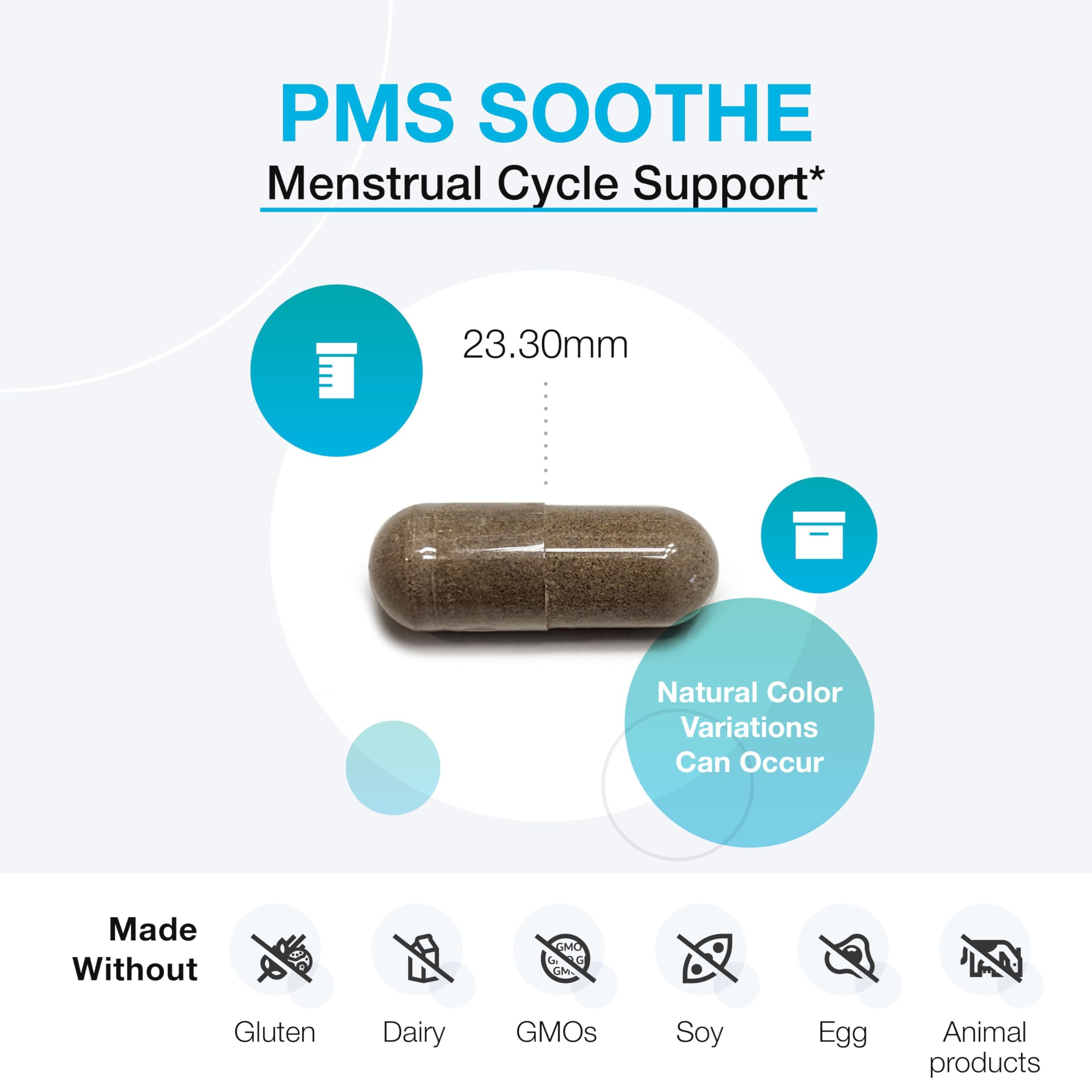 Chaste Tree Extract (Vitex) and herbal ingredients used in PMS Soothe