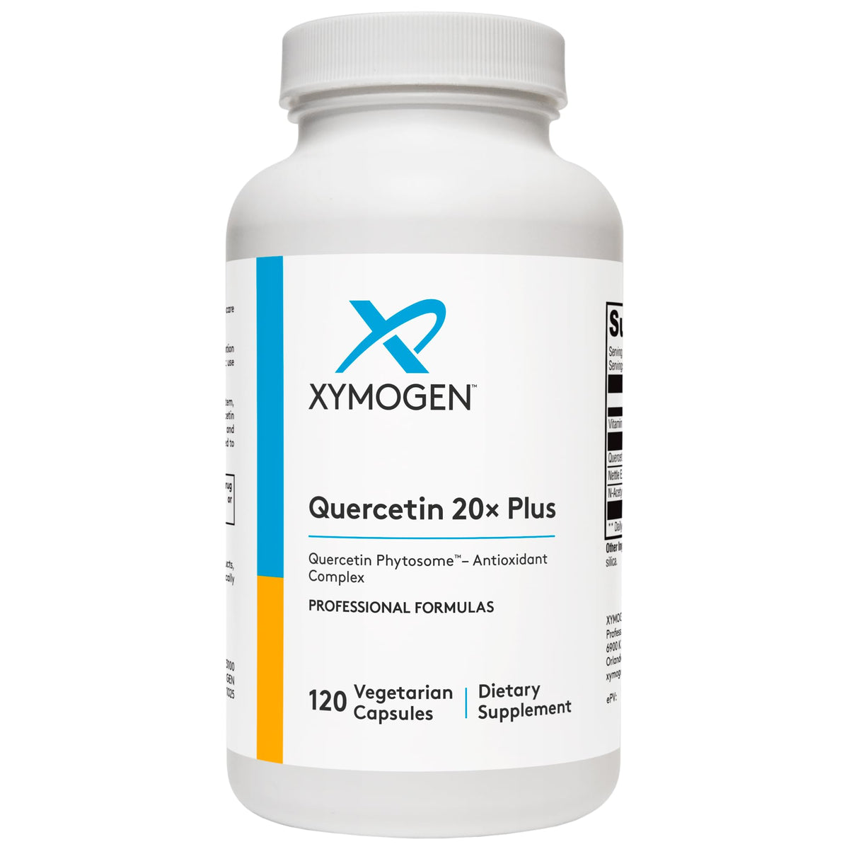 XYMOGEN Quercetin 20× Plus bottle and label