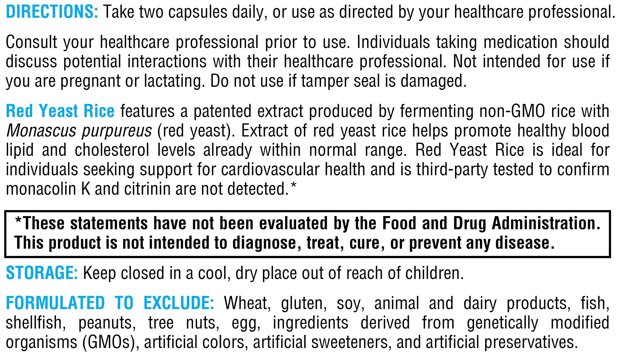 Citrinin-free badge on XYMOGEN Red Yeast Rice