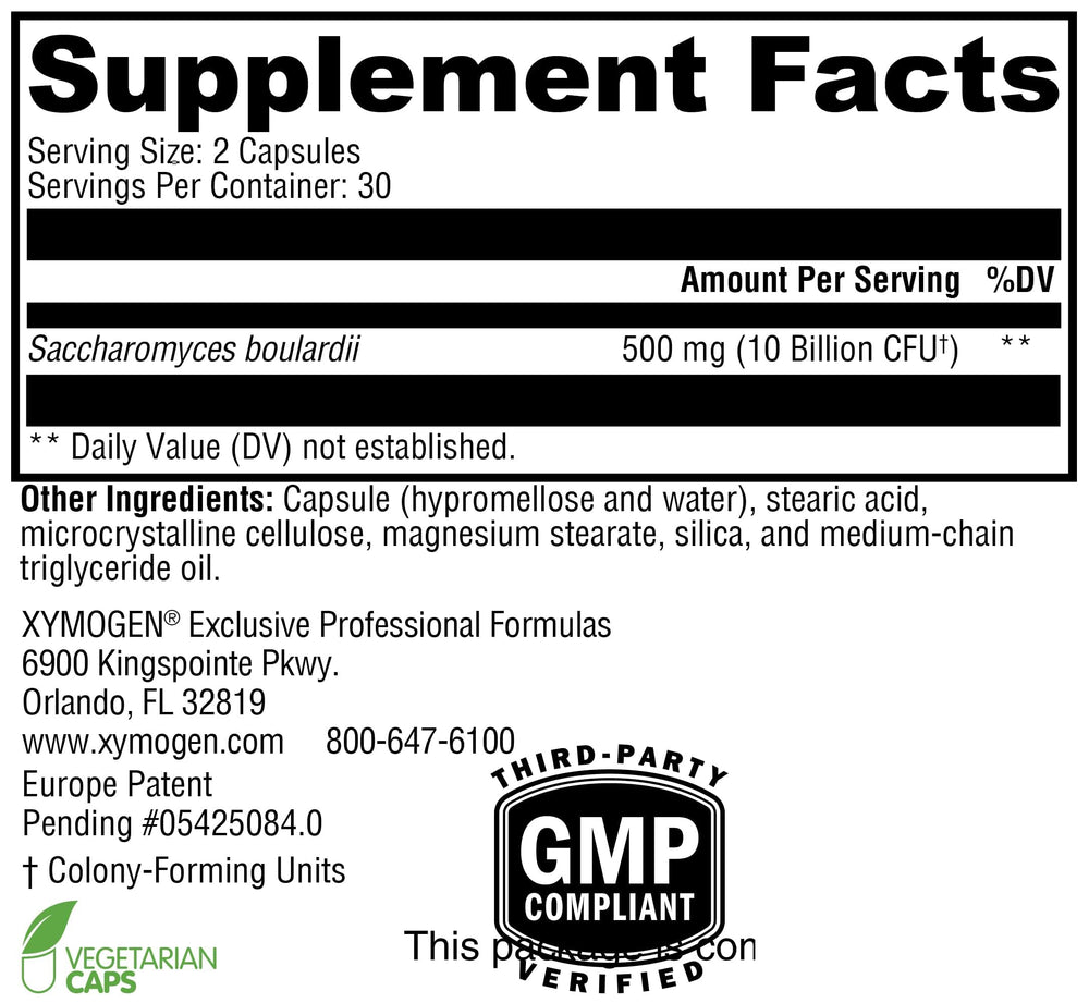 DNA-verified Saccharomyces boulardii symbol/seal