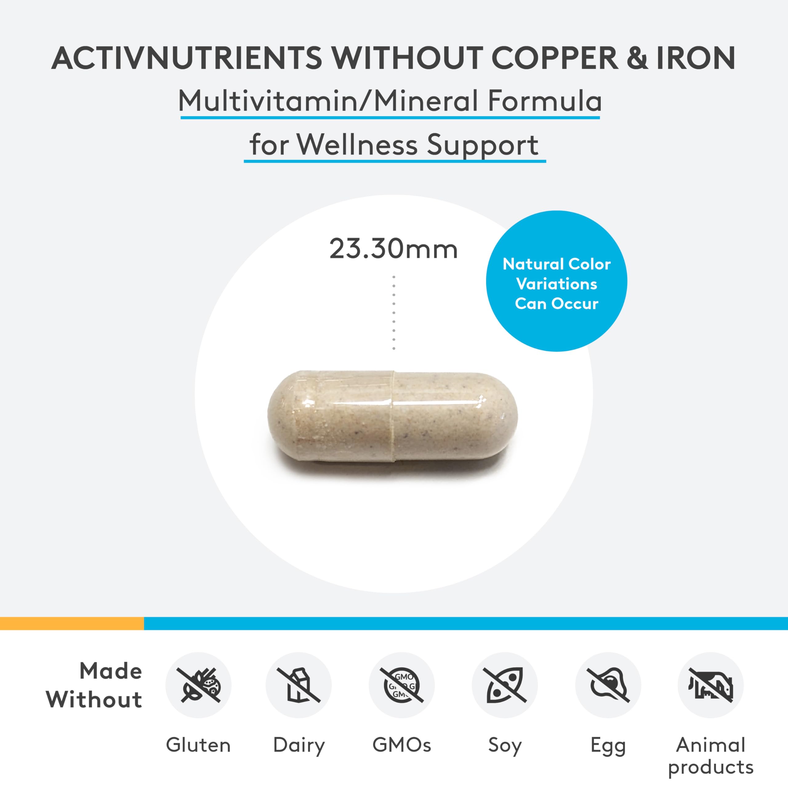 XYMOGEN ActivNutrients Without Copper & Iron front view