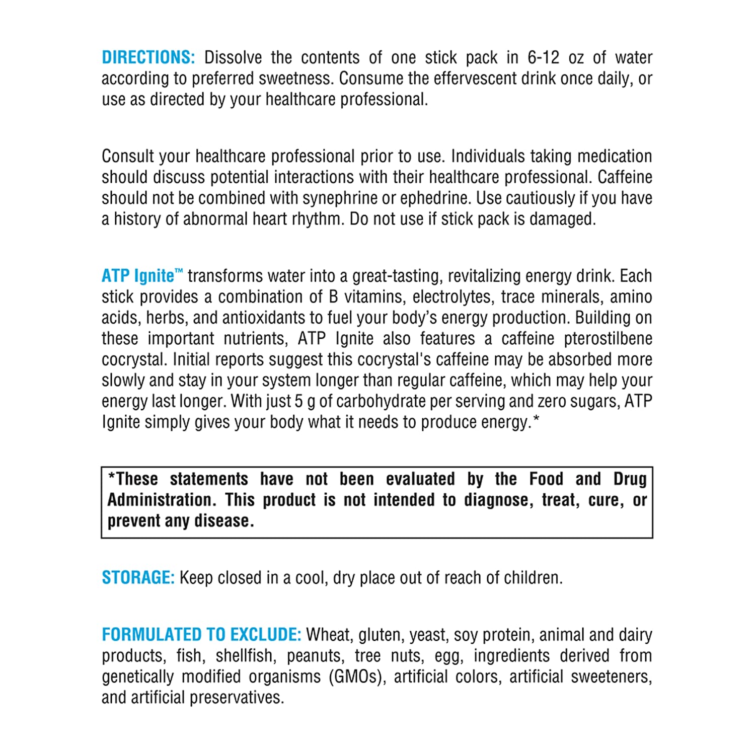 XYMOGEN ATP Ignite caffeine pterostilbene cocrystal for longer-lasting energy.