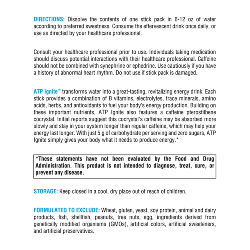 Creatine and Peak ATP components in XYMOGEN ATP Ignite