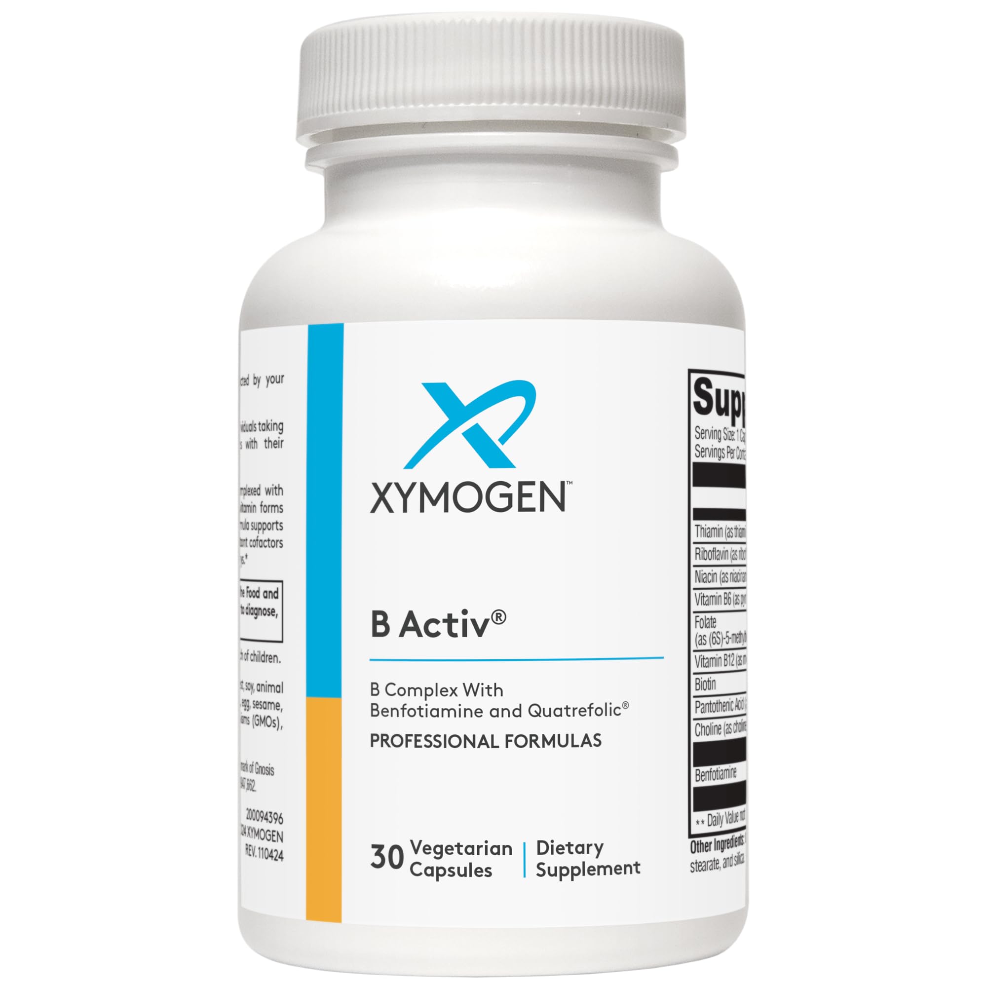 Xymogen B Activ bottle front label