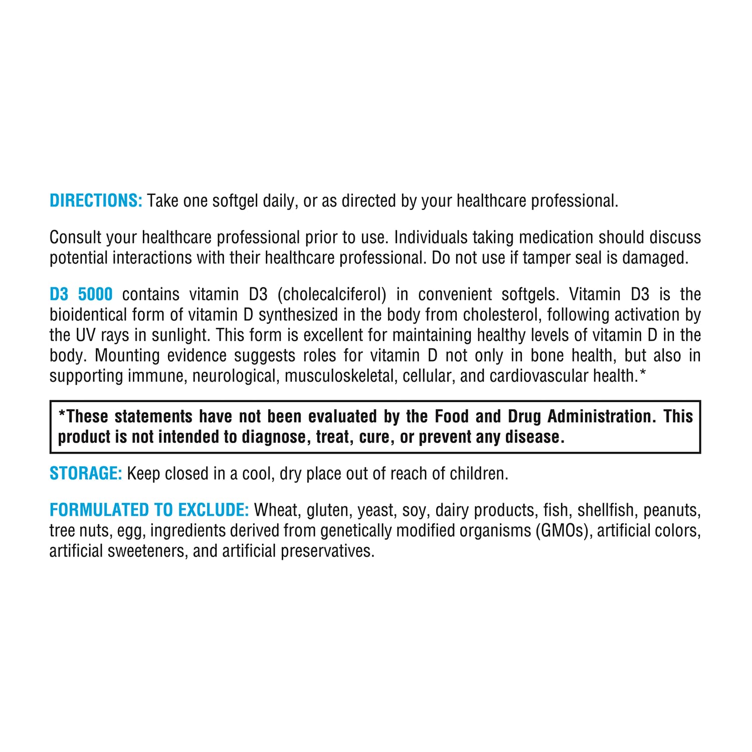 Immunity support graphic featuring Vitamin D3