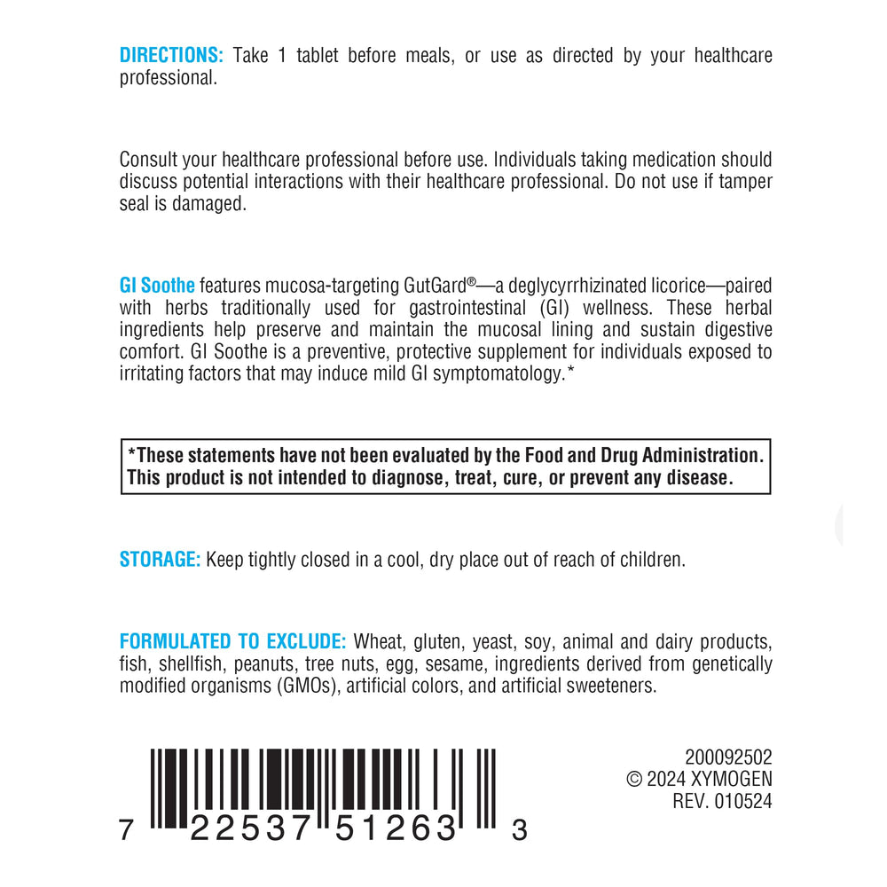 Graphic highlighting gut health of GI Soothe