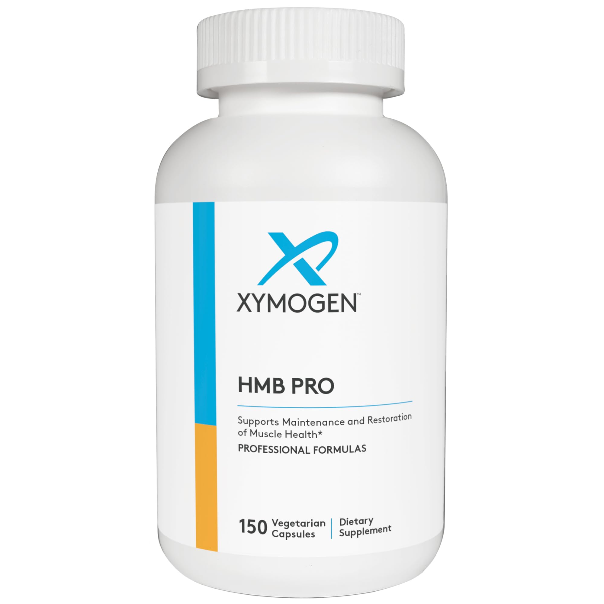 XYMOGEN HMB PRO bottle and label with 150 capsules