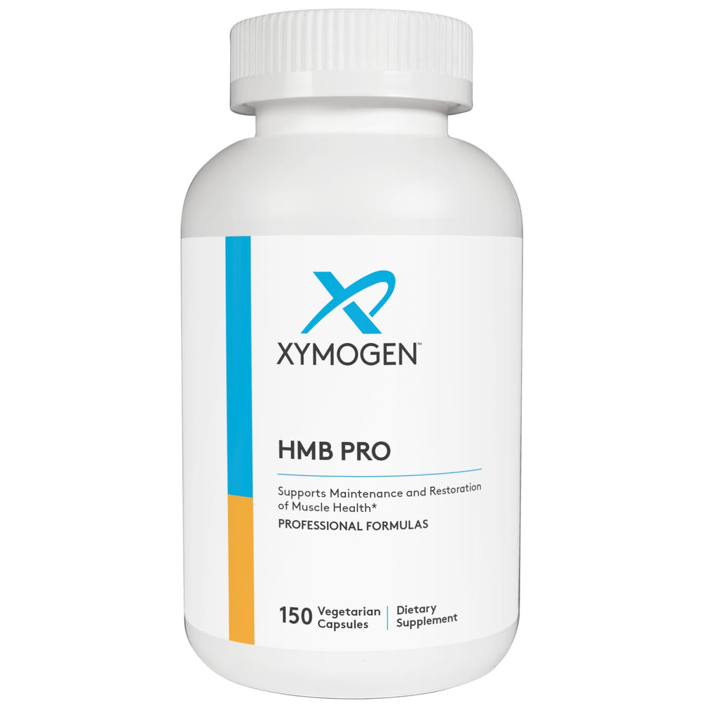 XYMOGEN HMB PRO bottle and label with 150 capsules