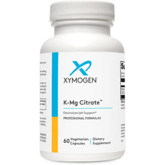 XYMOGEN K-Mg Citrate packaging and bottle